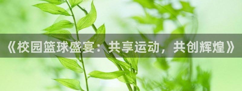  易游国际：《校园篮球盛宴：共享运动，共创辉煌》